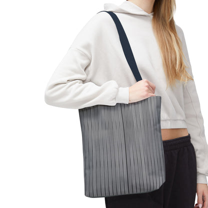Stylish Gray Striped Tote Bag for Everyday Use - TRV