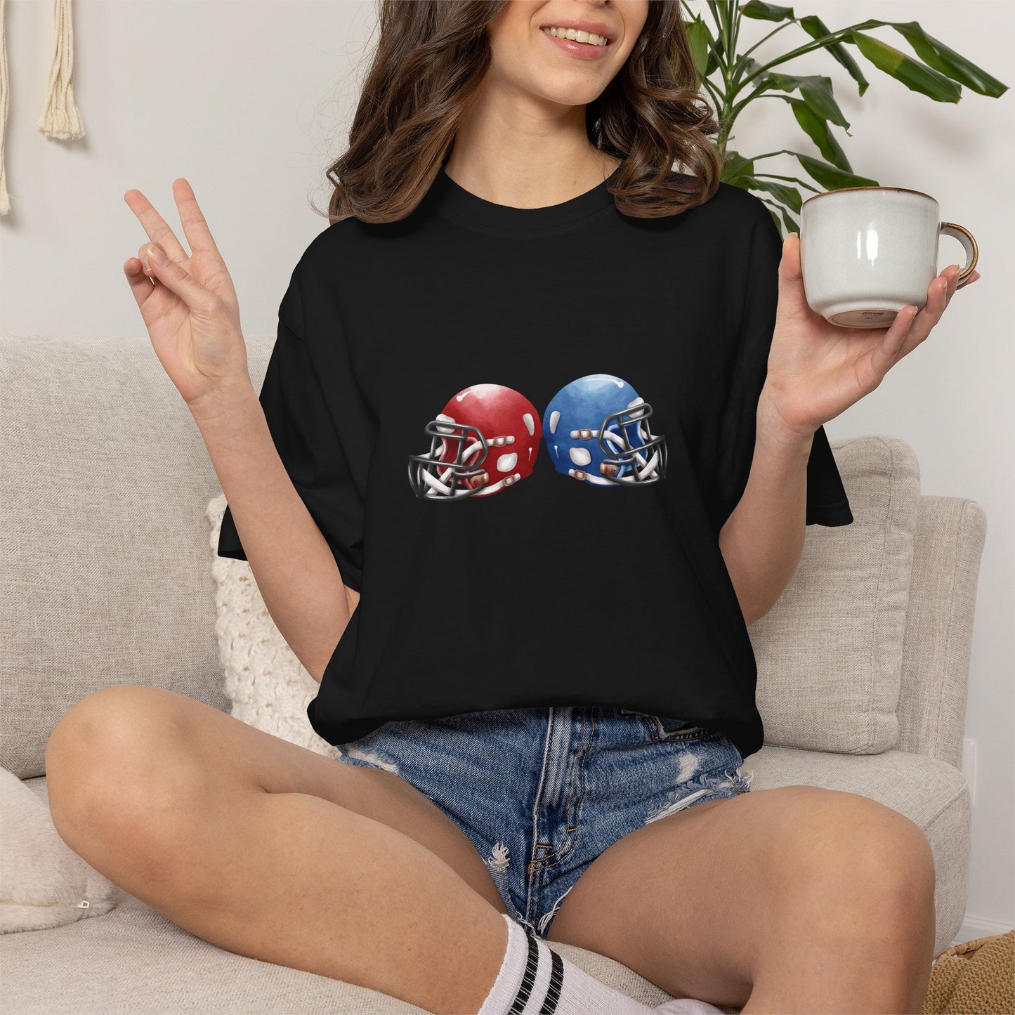 Unisex Football Rivalry T-Shirt - Perfect Gift for Game Day, Sports Fans, Tailgating, Football Season, Team Spirit Gear