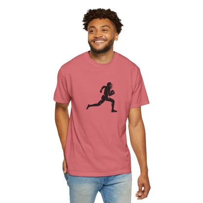 Football Player Graphic Unisex T-Shirt, Casual Sports Tee, Gift for Athletes, Workout Shirt, Everyday Wear, Unique Running Apparel