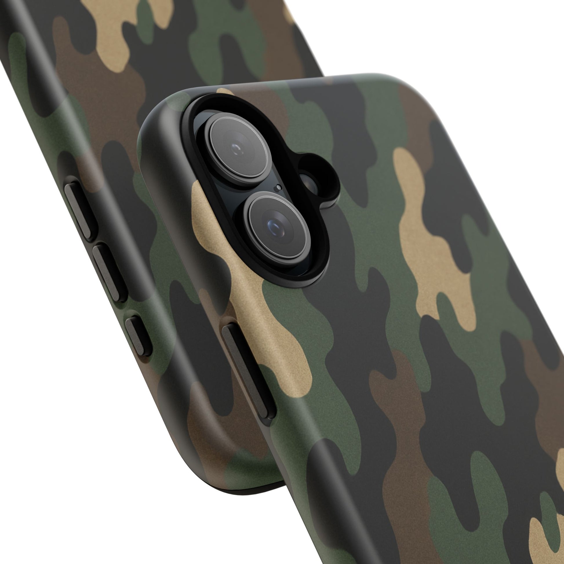Camouflage tough phone case by Printify featuring rugged camouflage design and protective build for smartphones.