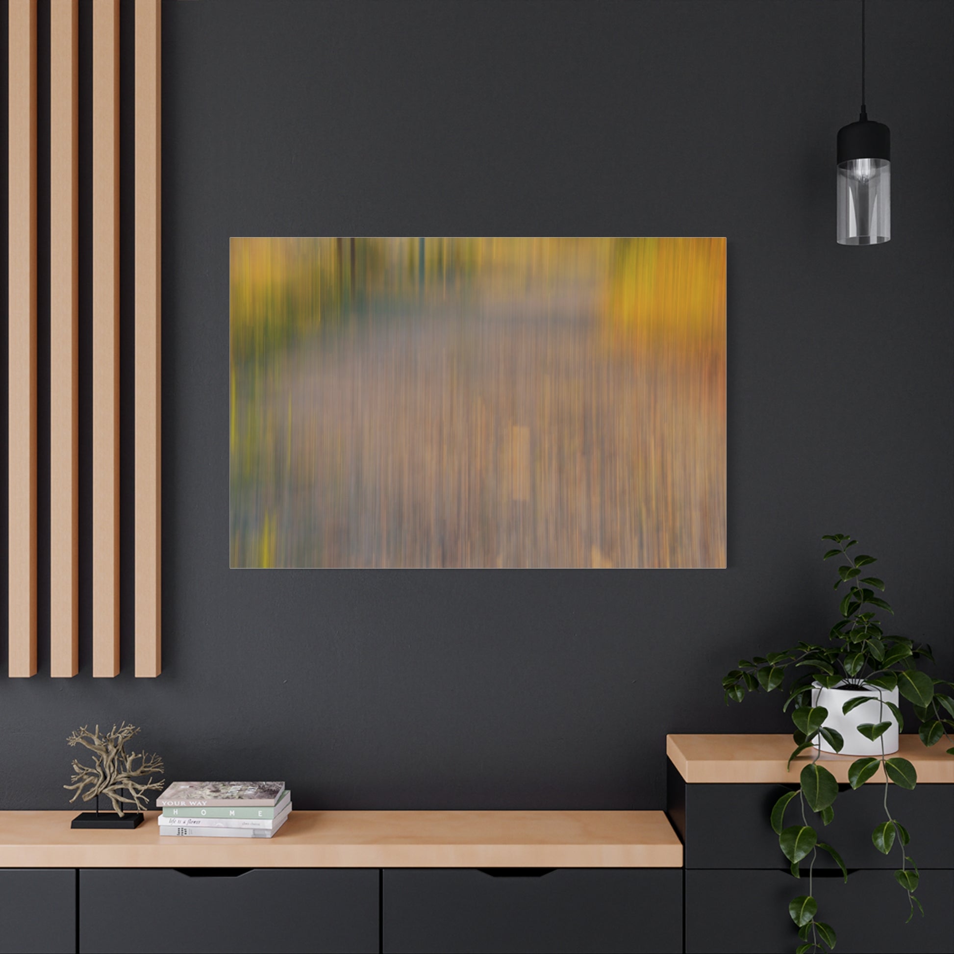 Abstract Landscape Canvas Art - 1.25" Stretched Wall Decor - TRV