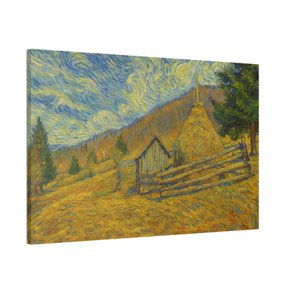 Vincent Van Gogh Inspired Canvas Print, Rustic Home Decor, Wall Art, Gift for Art Lovers, Country Landscape, Unique Art Piece - TRV