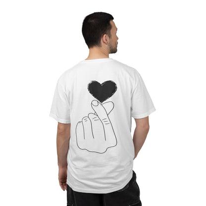 Unisex Garment-Dyed T-Shirt with Heart Design | Casual Trendy Wear for All Occasions