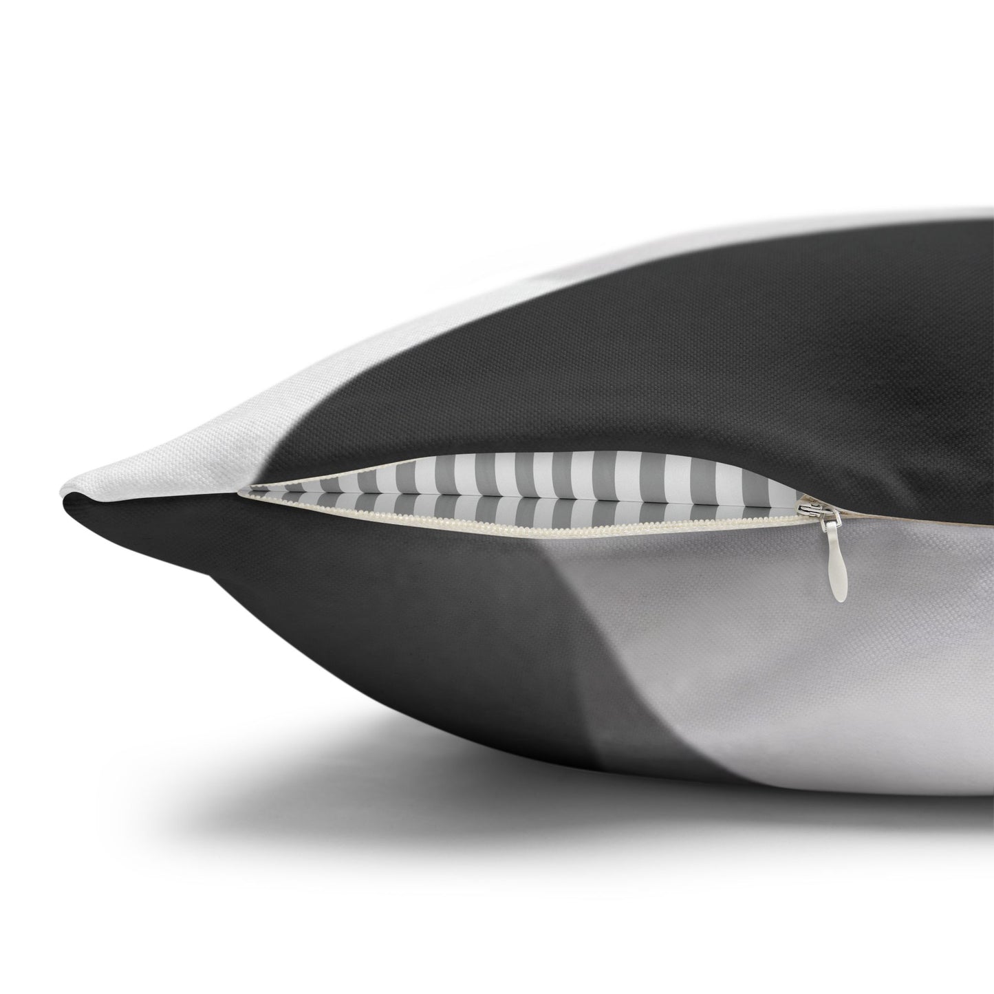Abstract Black White Wave Pillowcase | Square Pillow