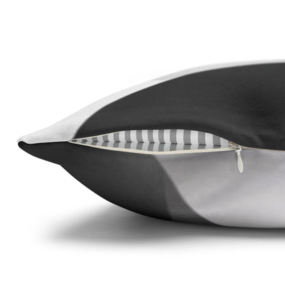 Abstract Black White Wave Pillowcase | Square Pillow