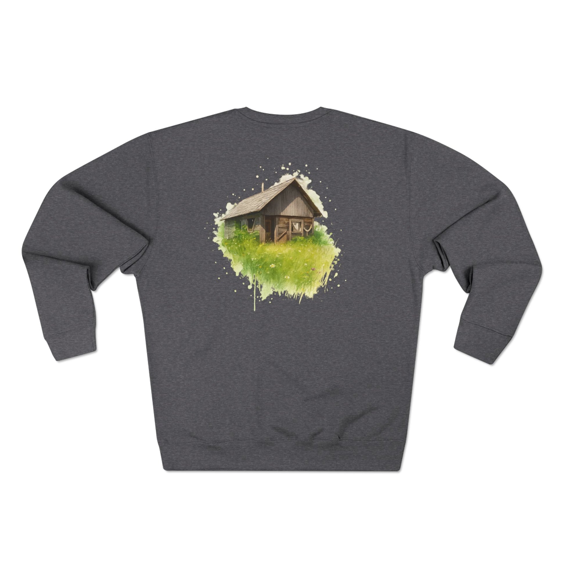 Cozy Art Print Crewneck Sweatshirt: Nature Lover, Graphic Sweater, Unique Gift, Home Decor Apparel, Casual Style - TRV