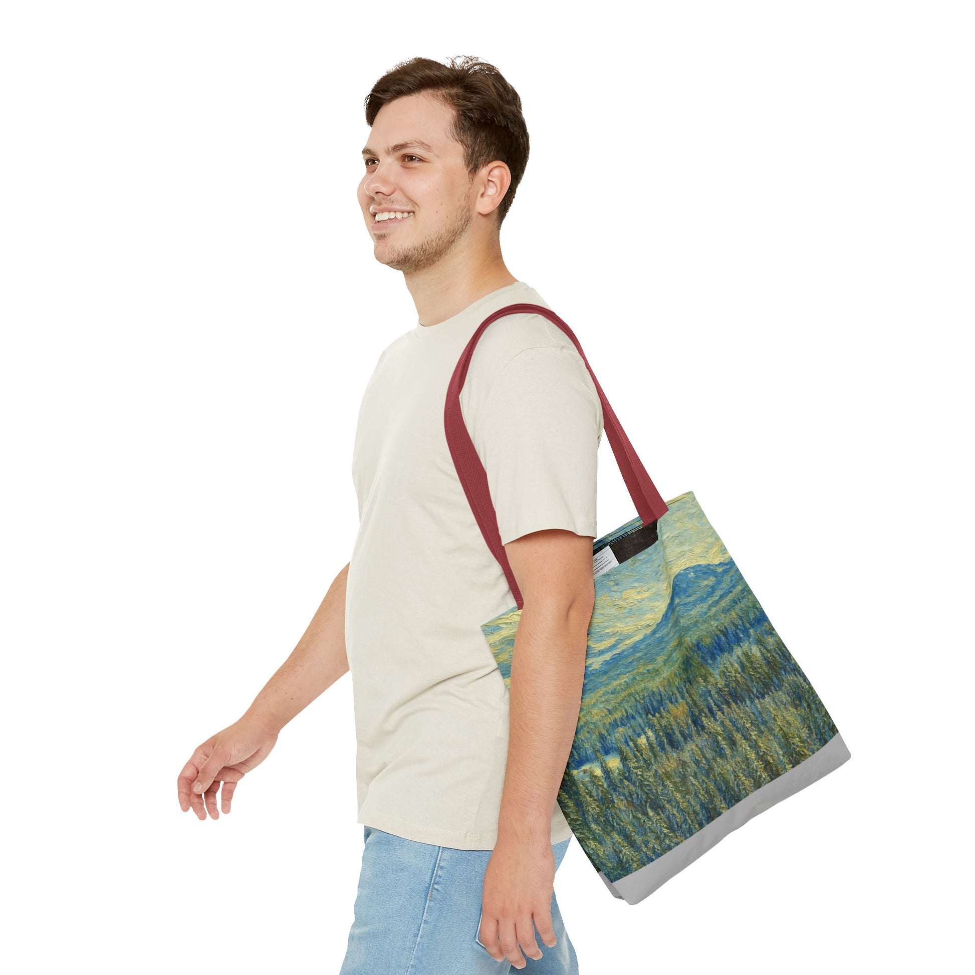 Nature-Inspired Tote Bag, Eco-Friendly Carryall, Bohemian Style Purse, Art Tote, Great Gift for Nature Lovers, Shopping Bag, Travel [...] - TRV