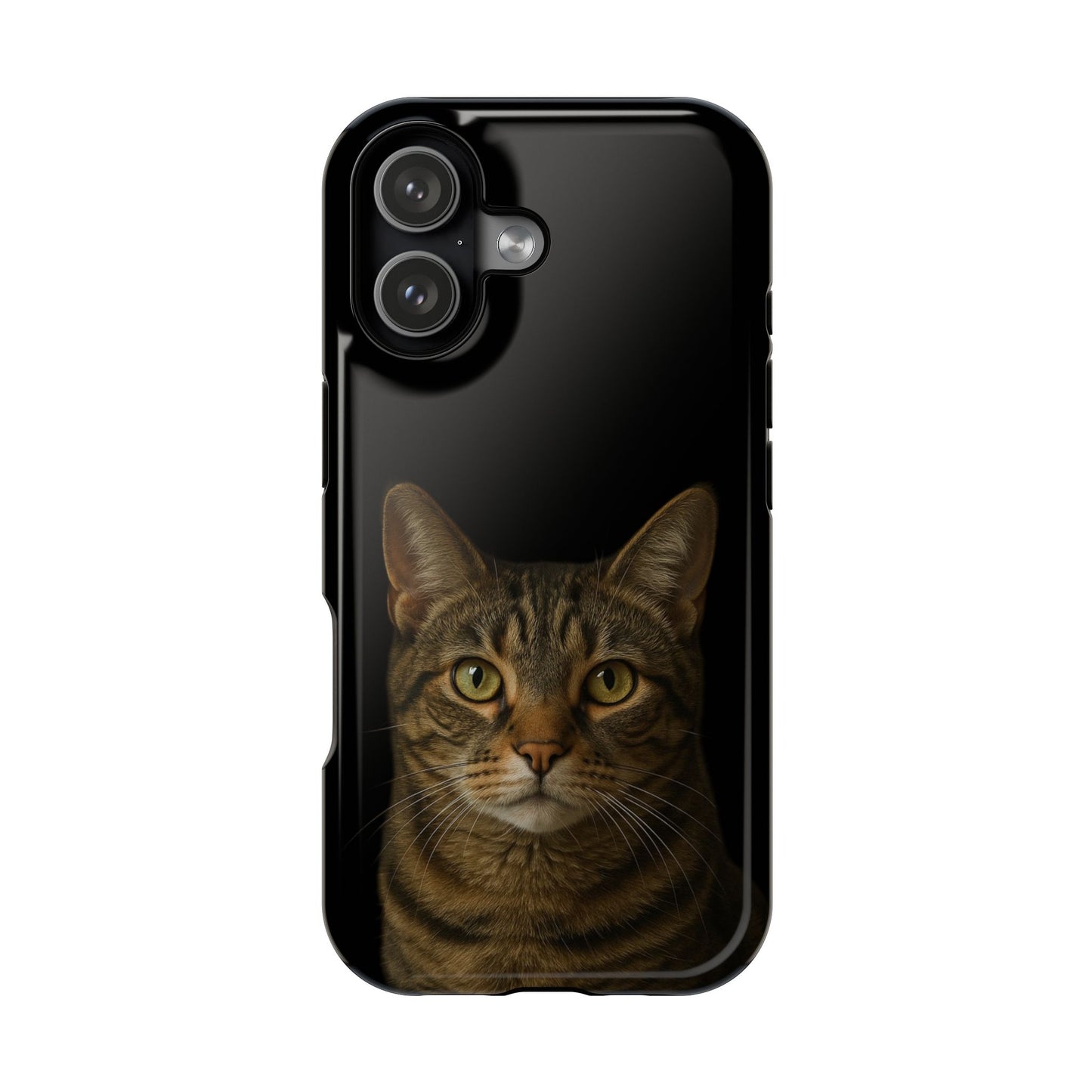Magnetic Impact-Resistant Phone Case — Realistic Tabby Cat Portrait