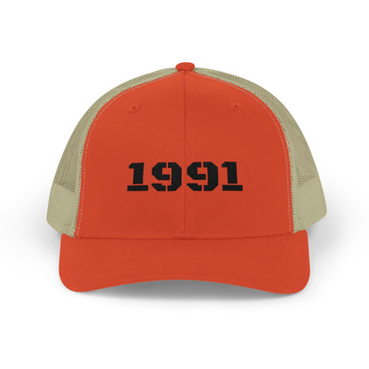 Vintage 1991 Snapback Trucker Cap, Retro Hat, Birthday Gift, Fashion Accessory, Casual Wear, Unisex Cap - TRV