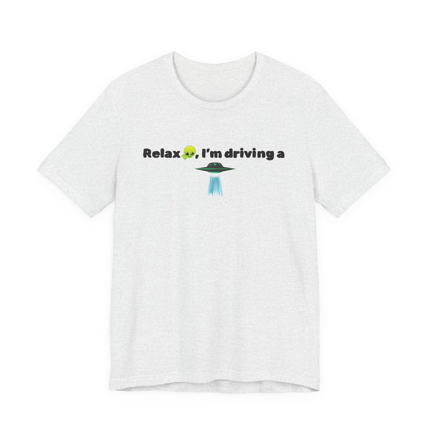 Alien Driving Unisex Tee - Fun Casual Shirt, Gifts for UFO Lovers, Quirky Humor T-Shirt, Perfect for Road Trips, Unique Birthday Present