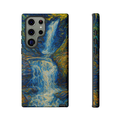 Artistic Phone Case - Waterfall Design, Unique Gift, Phone Accessory, Nature Lover, Original Artwork - TRV