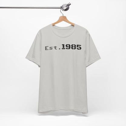 Est. 1985 Vintage Unisex Tee, Retro Birthday T-Shirt, Perfect Gift for 1980s Lovers, Casual Apparel, Timeless Style