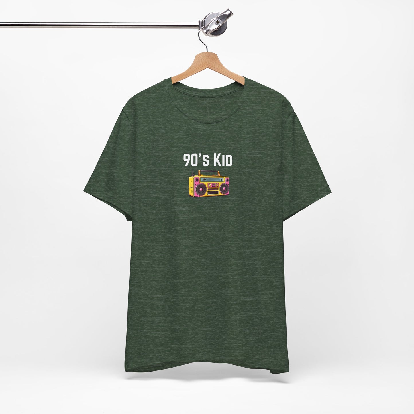 Retro Boombox Tee — 90s Kid Graphic T-Shirt