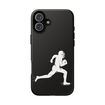 Football Player Phone Case, Tough Cases, Sports Phone Cover, Gift for Athletes, iPhone & Samsung Accessories, Running Player Design - TRV