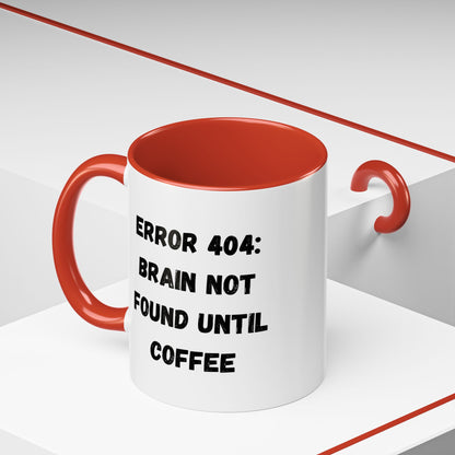 Error 404 Coffee Mug - Perfect for Your Daily Brew, Gift for Programmers, Humor for Coffee Lovers, Office Desk Decor, Nerdy Kitchenware