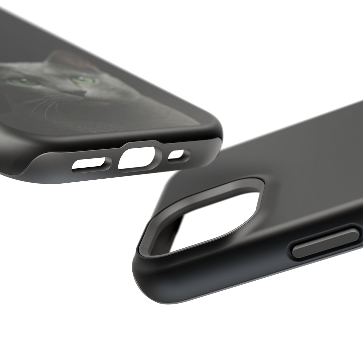 Russian Blue Cat Phone Case — Magnetic Impact-Resistant iPhone Cover