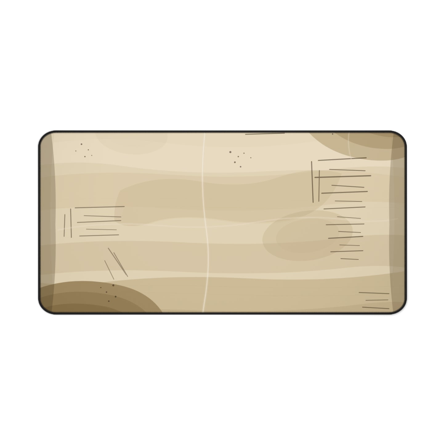 Vintage Wood Grain Desk Mat | Beige Rustic Mouse Pad - TRV