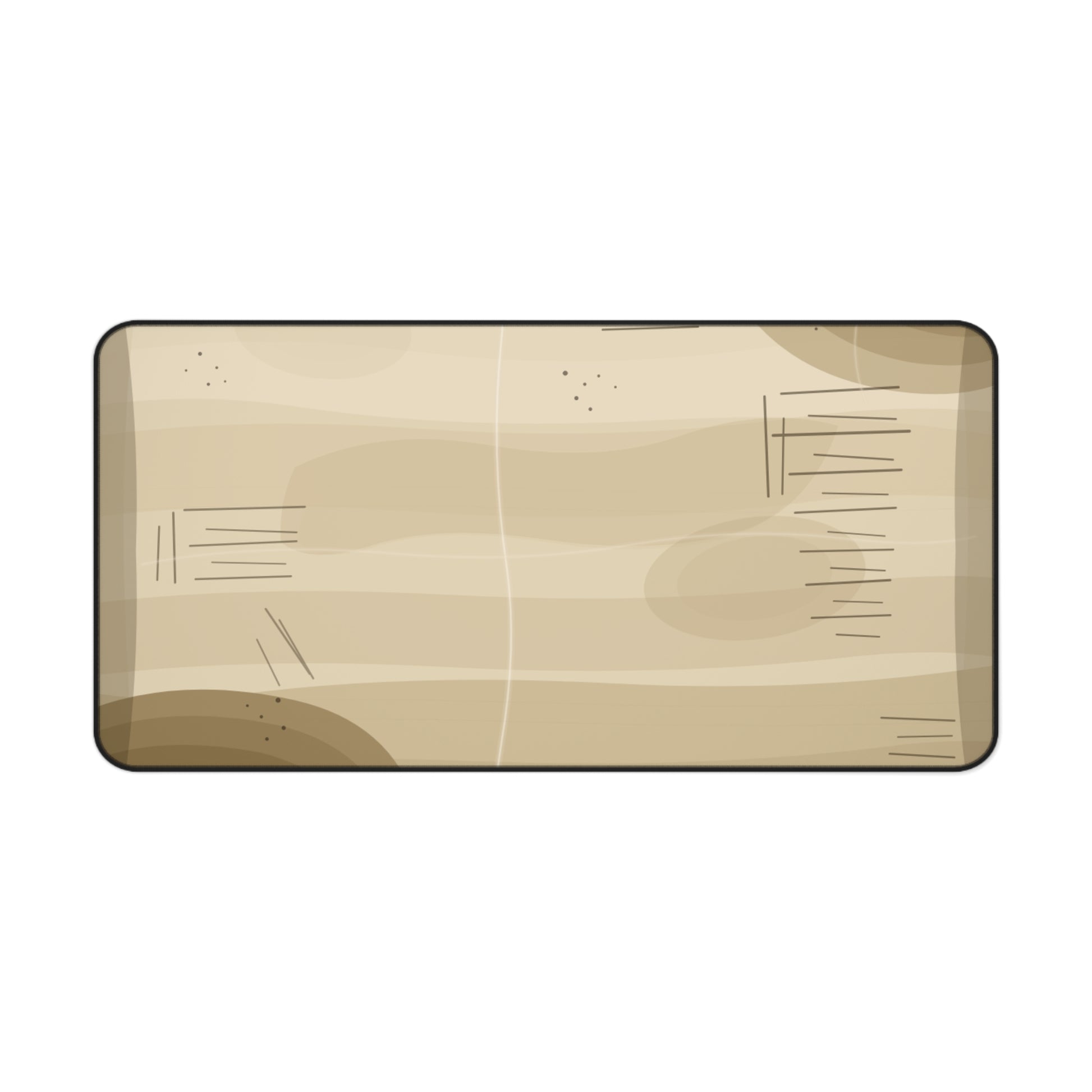 Vintage Wood Grain Desk Mat | Beige Rustic Mouse Pad - TRV