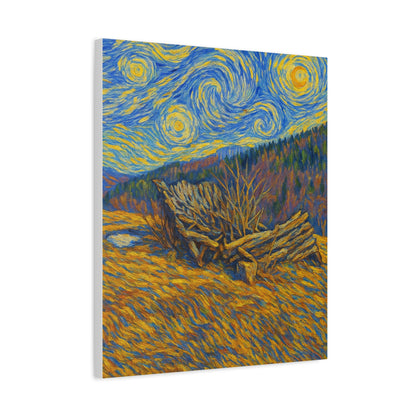 Artistic Van Gogh Style Canvas Wall Art, Nature Inspired Decor, Home Aesthetic, Gift for Art Lovers, Gallery Wall Piece, Living Room Decor, [...] - TRV