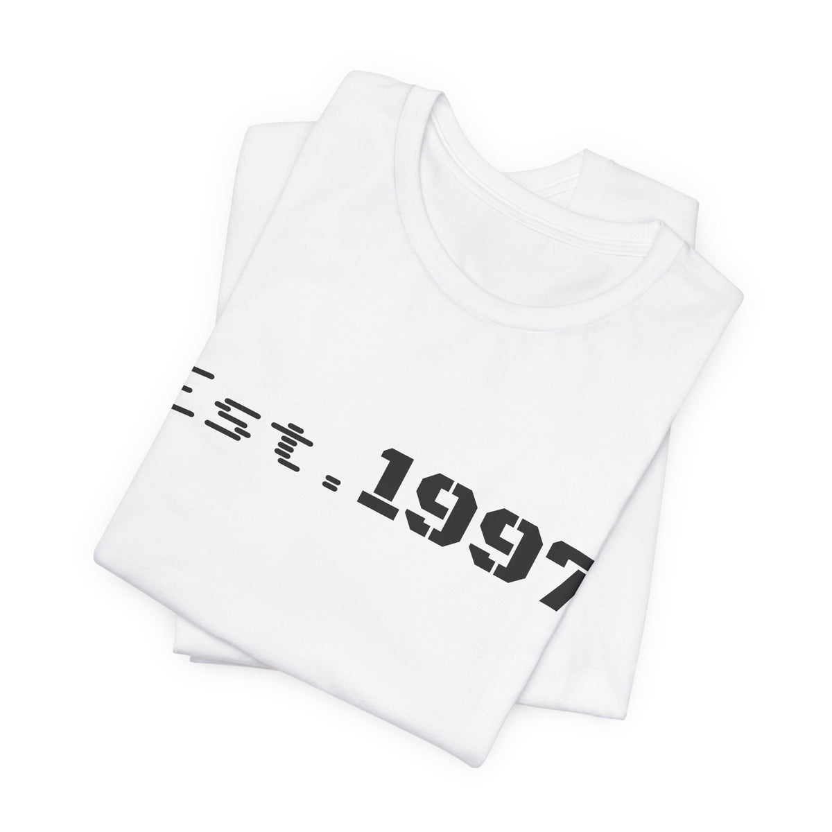 Vintage 1997 Established T-Shirt by Printify featuring a classic design and bold "Est. 1997" text on a comfortable cotton tee.