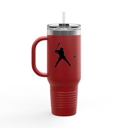 Baseball Player Insulated Travel Mug - 40oz, Sports Enthusiast Gift, Coffee Cup, Active Lifestyle, Personalized Mug, Custom Travel Tumbler - TRV