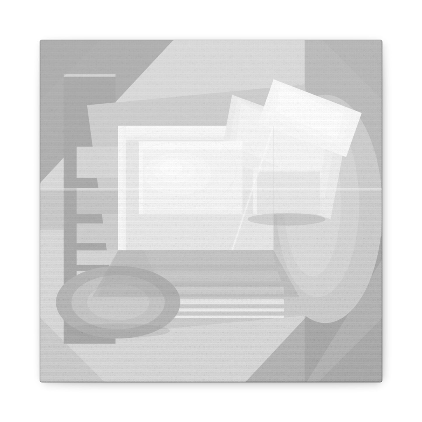 Abstract Geometric Collage Matte Canvas
