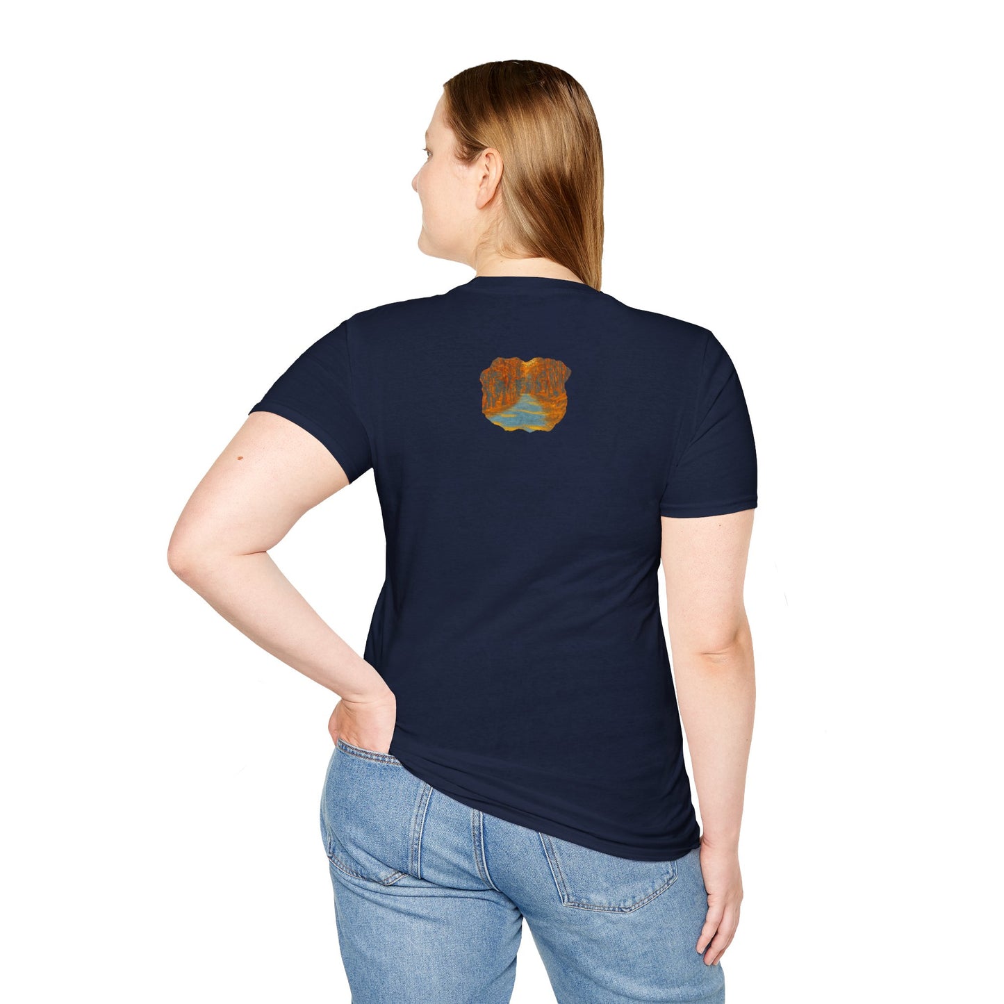 Autumn Pathway Unisex Softstyle T-Shirt, Cozy Fall Shirt, Nature Lover Tee, Scenic Route Top, Gift for Hikers, Casual Wear, Outdoor [...]