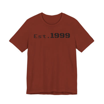 Established 1999 Unisex Tee | Vintage Birth Year Shirt, Casual Birthday Gift, Personalized Family Reunion Apparel, Retro Style [...] - TRV