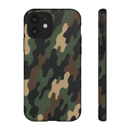 Camouflage Tough Phone Case by Printify, rugged protective cover with camo pattern for durable smartphone protection.