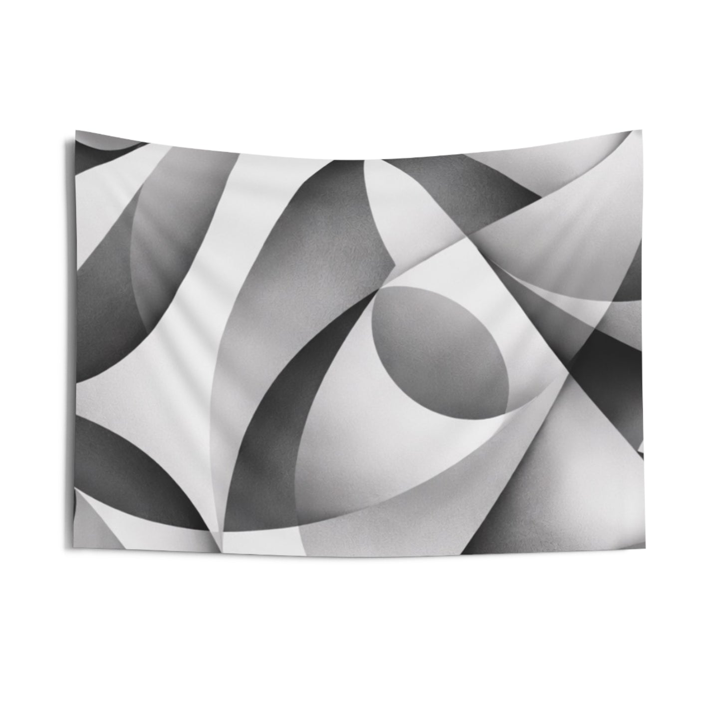 Abstract Monochrome Tapestry — Modern Geometric Wall Art