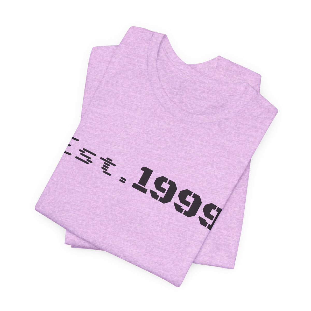 Vintage minimalist Est. 1999 T-shirt by Printify showing a classic design with the birth year prominently displayed on the front.