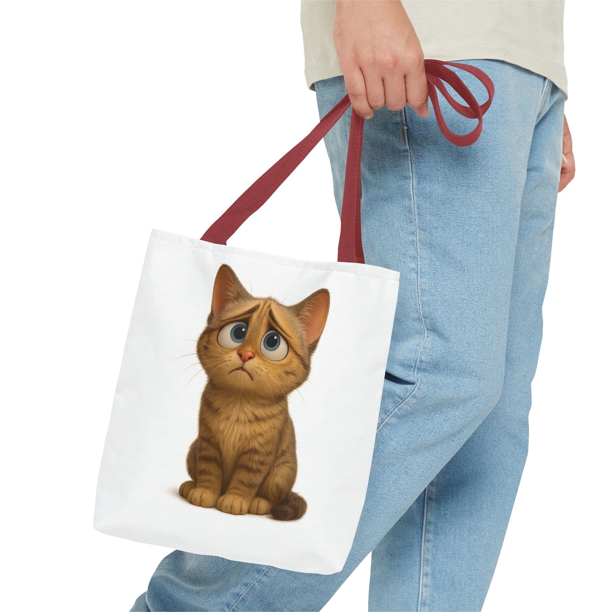 Cute Cat Tote Bag, Animal Lover Gift, Shopping Tote, Reusable Bag, Cute Merchandise, Eco-Friendly Gift - TRV