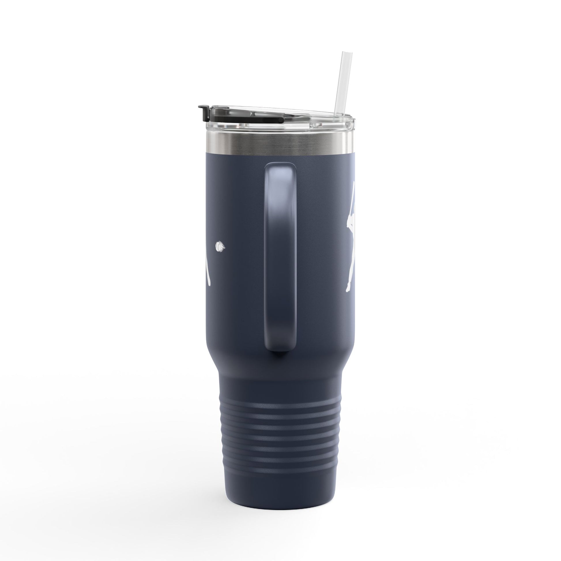 Baseball-Themed Insulated Travel Mug, Perfect for Fans & Athletes, Gift for Sports Lovers, 40oz Drinkware for Home & Road - TRV