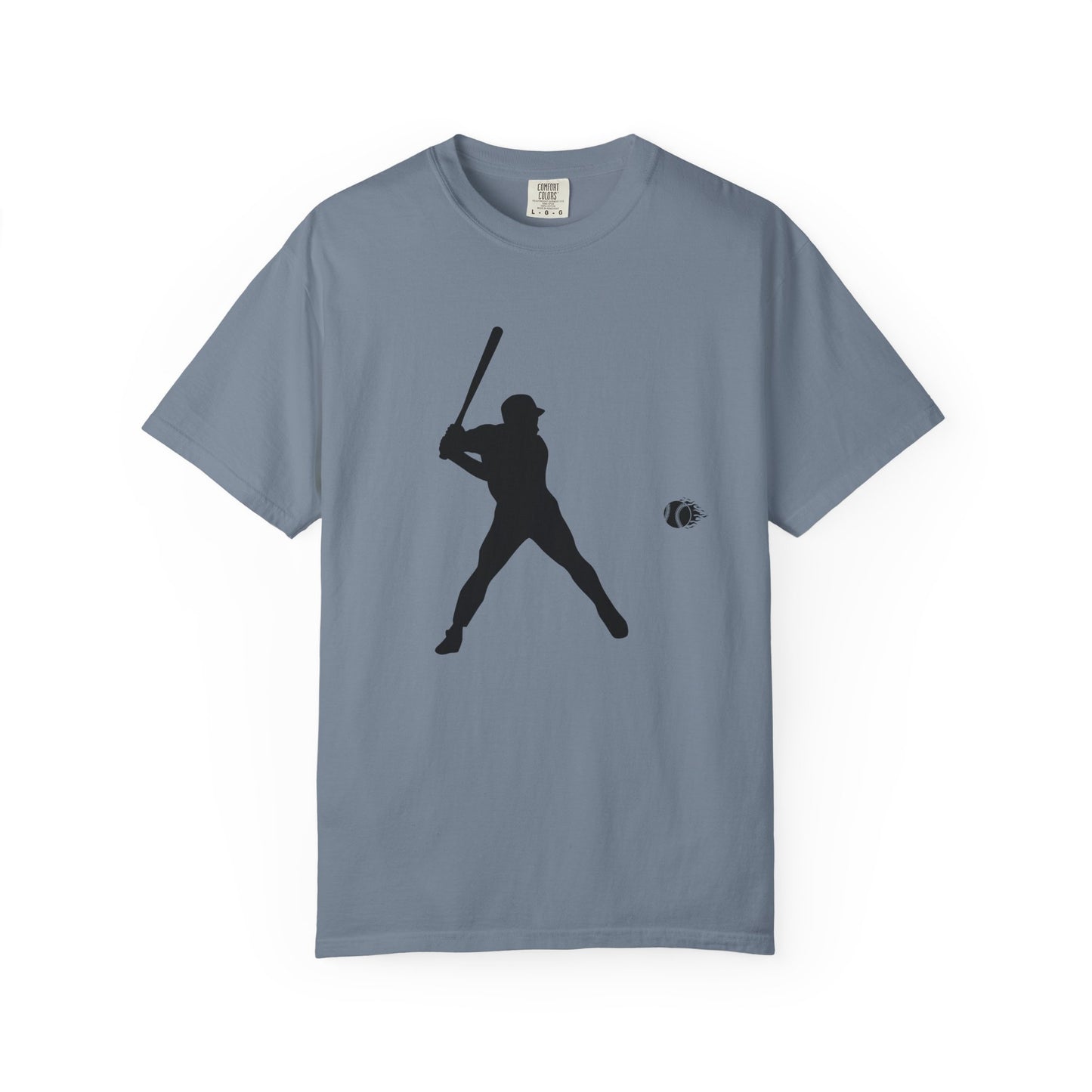 Unisex Baseball Silhouette Tee, Casual Wear, Sports Fan Apparel, Gift for Athletes, Summer Outing Outfit, Soft Cotton Shirt