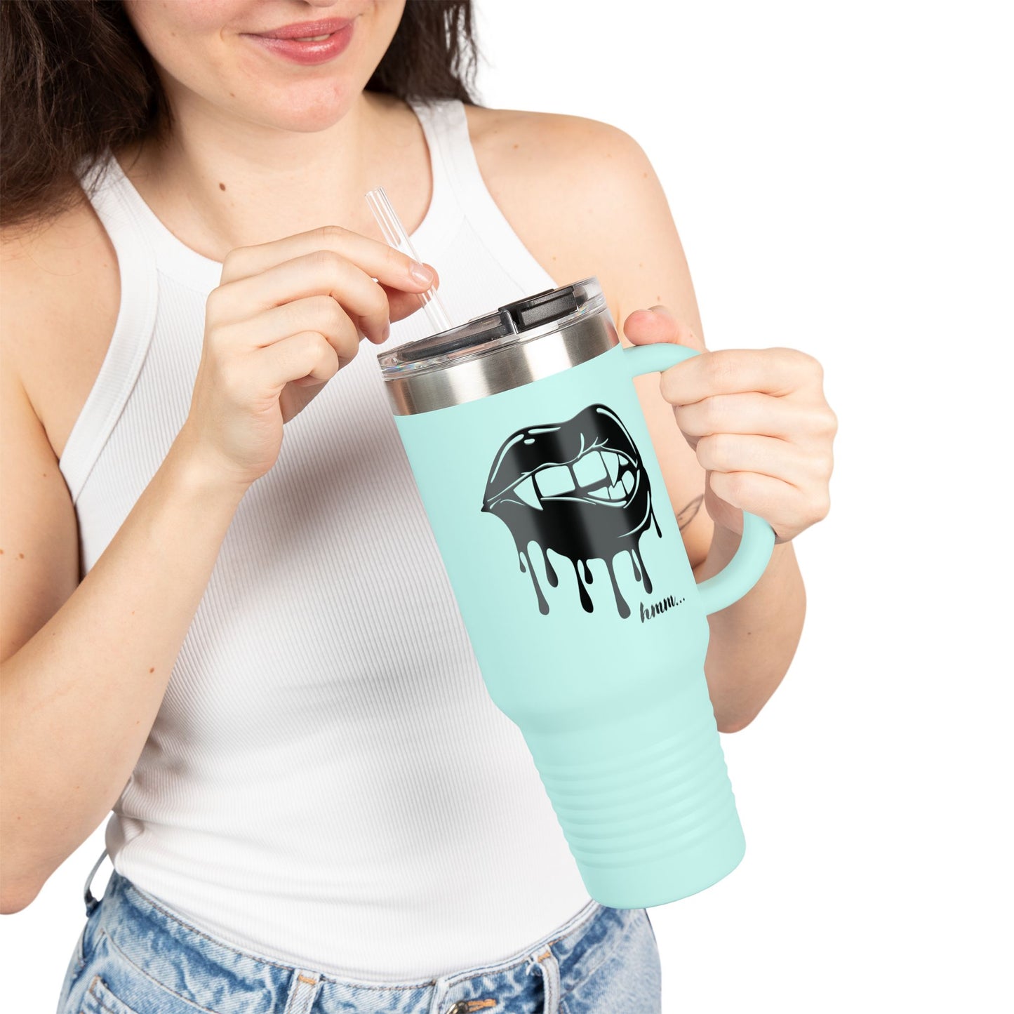 Stylish Insulated Travel Mug - 40oz with Edgy Design for Coffee Lovers