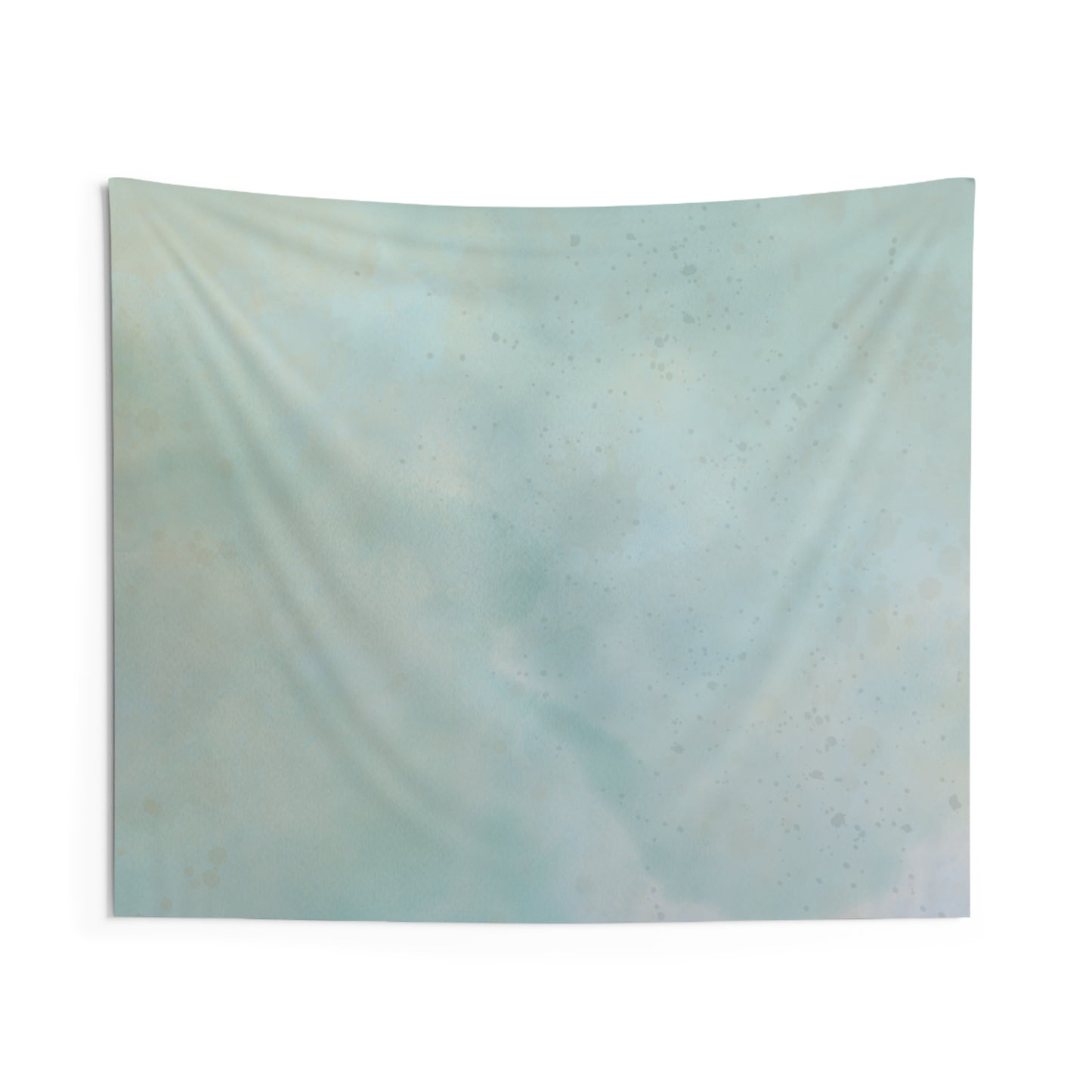 Soft Aqua Cloud Wall Tapestry