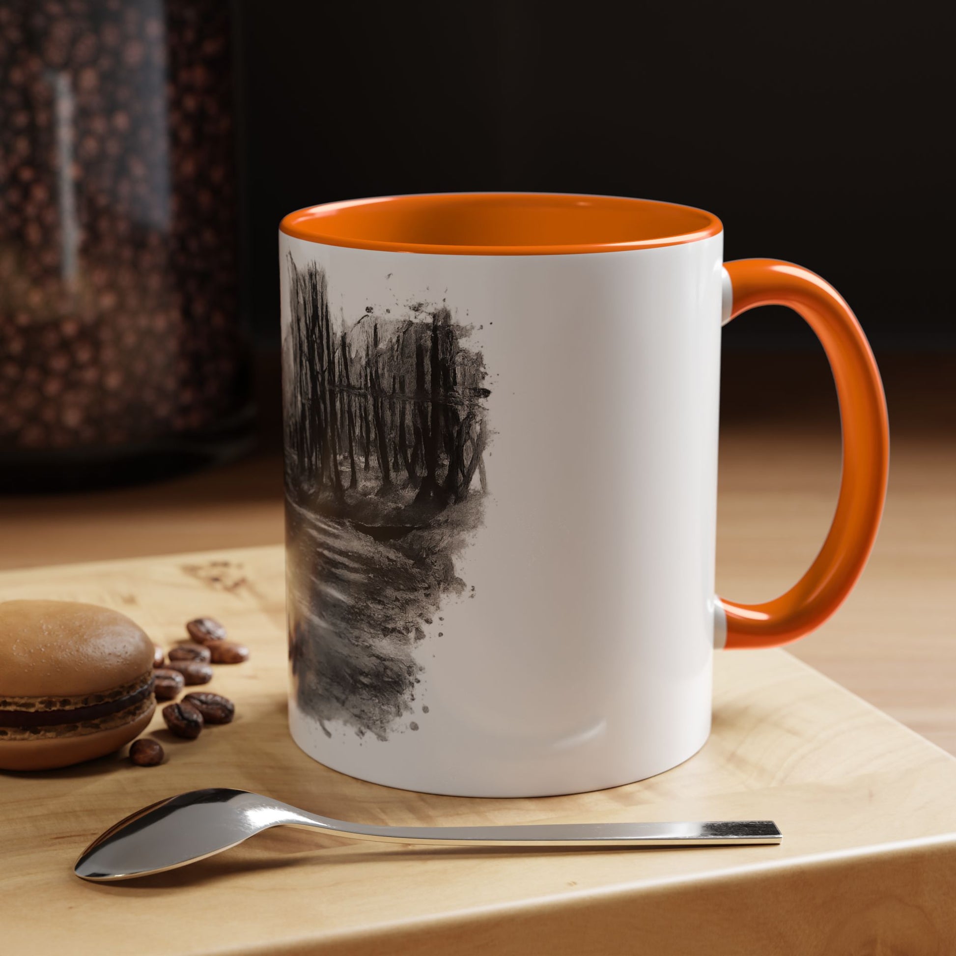 Moody Abstract Forest Coffee Mug | Unique Gift for Nature Lovers, Cozy Home Decor, Perfect for Coffee, Tea, and Hot Chocolate - TRV