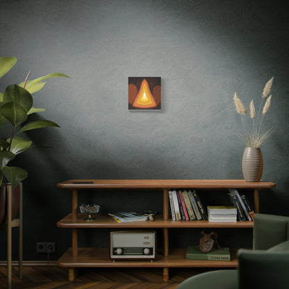 Concentric Fire Furnace Cross-Section Matte Canvas