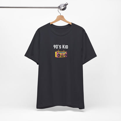 Retro Boombox Tee — 90s Kid Graphic T-Shirt