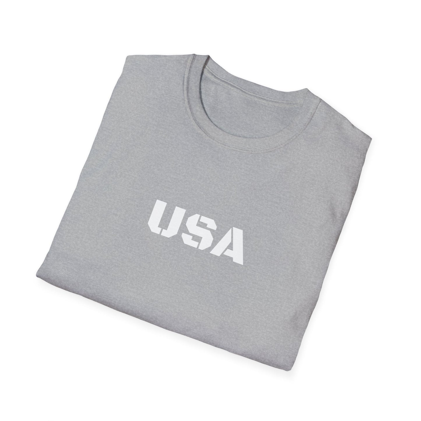 USA Unisex Softstyle T-Shirt, Casual Tee, Patriotic Apparel, Independence Day Gift, Everyday Wear, Comfortable Fashion