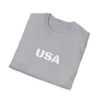 USA Unisex Softstyle T-Shirt, Casual Tee, Patriotic Apparel, Independence Day Gift, Everyday Wear, Comfortable Fashion