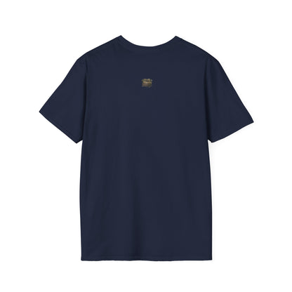 Vintage forest landscape T-shirt by Printify featuring a nature pathway design in natural colors.