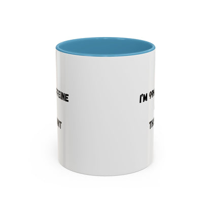 I'm 99% Caffeine Coffee Mug - Funny Gift for Coffee Lovers, Black Accent Mug, Office Humor, Caffeine Addict, Birthday Gift