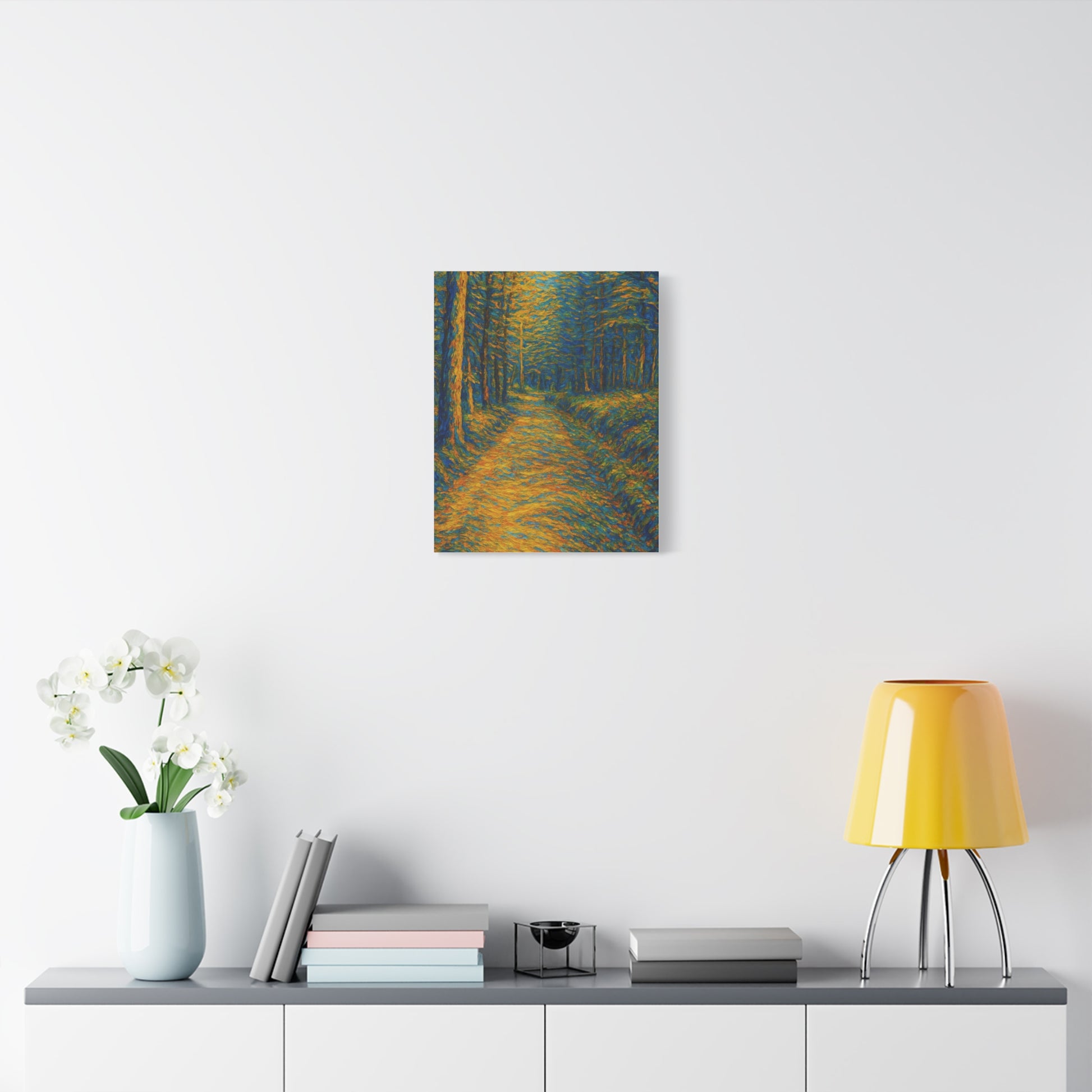 Van Gogh Style Forest Canvas Art | Nature Wall Decor, Home Office Accent, Gift for Nature Lovers, Gallery Wrapped, Living Room Wall Art - TRV