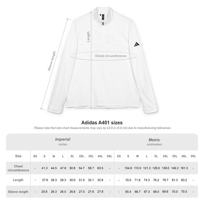 Adidas® Embroidered Quarter-Zip Pullover - Stylish Performance Layer With Love Gesture