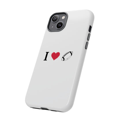 Football Love Phone Case - Tough Cases, Unique Sports Lover Gift, Personalized Cellphone Cover, Birthday Present, Sports Equipment - TRV