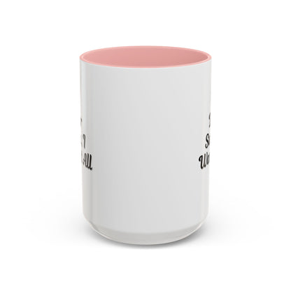 Dear Santa I Want It All holiday coffee mug by Printify, festive Christmas-themed ceramic mug with holiday message.