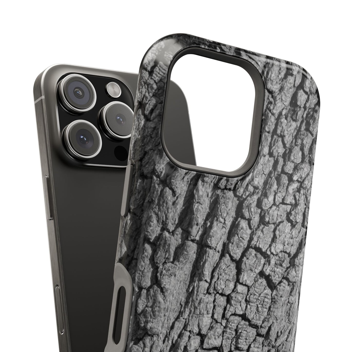 Bark Texture Magnetic Impact Phone Case