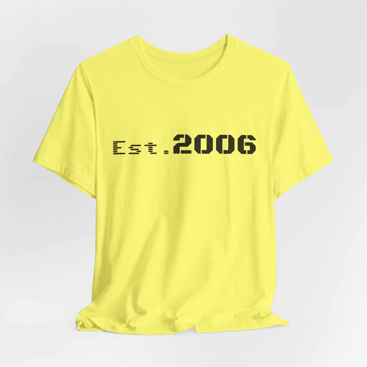 Vintage-style "Established 2006" graphic T-shirt by Printify featuring bold birthday-themed design on soft cotton fabric.