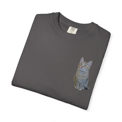 Whimsical Cat Pocket T-Shirt for Cat Lovers - TRV